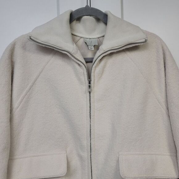 Joie Cream Fleece Zip-Up Jacket - Picture 5 of 6